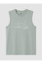 Rmz Gi̇yi̇m Farkiyla Zero Roba Collar Printed Men's Sleeveless T-Shirt - 6