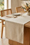 Linen Textured Modern Plain Polyester Table Runner - 5