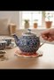 Orange Embossed Tile Patterned Ceramic Trivet Heat Resistant Pot Pan and Teapot Mat Non-Slip Cork Base 17 cm - 3