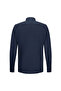 Navy Blue Comfort Fit Buttoned Collar 100% Cotton Long Sleeve Linen Shirt