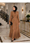 Our Taba Jacquard Fabric Dress Model