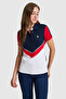 Women's White Polo Collar T-Shirt 50322051-Vr013 - 3