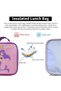 Little Mermaid Themed Bento Lunch Bag , Toddler-Friendly, 3 Years+, Easy to clean- Lavender - 5
