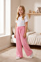 Girl's Wrinkled Fabric Wide Leg Comfortable Model Single Bottom (Pack of 3) - 2