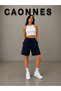 3-Piece Shorts for Women (Black-Grey-Navy Blue) Oversize Summer Shorts - Comfortable Fit Above the Knee Summer Product Anti-Sweat - 5