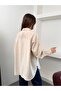 Women's Hidden Button Oversize Long Shirt - 7