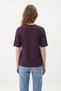 Plum V-Neck Short Sleeve T-Shirt 8553A - 3