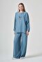 Women's Comfortable Cut Double Suit Petrol 31445