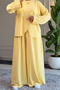 6612 - Stylish, Comfortable, Soft, Special Wanda Viscose Fabric, Diagonal Cut, Tunic Women's Set - 6