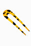 Leopard Patterned French Hair Clip – Acetate-Look Minimal Bun Hair Clip - 2