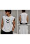 Gray Perseverance Printed Sleeveless Tshirt Men's Zero Sleeve Clothing Sportswear T-Shirt - 3