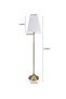 Simple Morden Three-Color Standing Floor Lamp With Led Bulb for Living Room Bedroom Office White/Gold - 4