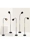 Adjustable Floor Lamp,Gooseneck Floor Lamp Industrial Adjustable Height Bendable Small Floor Corner Lamp with 12W Blub,3 Color Temperature(Black) - 6
