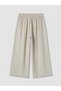 Vizyon New Season Women's Capri with Elastic Waist and Textured Fabric - 6