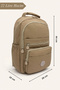 Multi-Compartment Lined Waterproof Mommy Daily Backpack School Bag