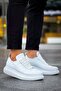 White (White Sole) Lace-Up Men's Sneaker - 4