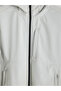 Xside Gray Regular Fit Hooded Men's Jacket - 7