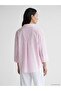 Lcw Everyday Pink Striped Oversize Poplin Women's Shirt - 3