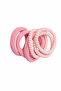 Pink Color Rubber and Spiral Hair Clip Set - Stylish and Practical for Everyday Use