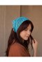 Women's Hand-Knitted Metal Sequin Detailed Mesh Bandana Hair Accessory - 2