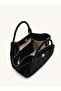Hana Mini Faux Suede Tote Bag - Black - 4