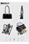 Women's Structured Shoulder Bag with Top Handle and Adjustable Strap Versatile Satchel with Comfortable Carry for Daily Use - 7