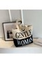 Women's Large Capacity Shopping Bag, Ladies Zipper Closure Handbag Tote Bag, Daily Commuting Canvas Shoulder Bag - 3