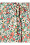 Original Elastic Waist Floral Slit Skirt - 6