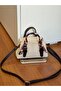 Mini Size Women's Hand and Shoulder Bag with Scarf Detail - 5