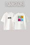 Billie Eilish_88 Design Printed Unisex Oversize Fit White Tshirt