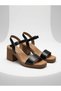 - Genuine Leather Heeled Sandals