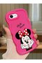 iPhone Se 2022 Compatible Case Camera Protector Red Silicone Couple Phone Case Cute Pattern