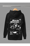 Soda Stereo Printed Cotton Long Sleeved 3-Yarn Hooded Rock Sweatshirt