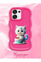 Oppo F31 5g Compatible Case Camera Protector Red Silicone Couple Phone Case Cat Pattern - 2