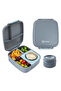 Mega Flex Bento Lunch Box 1864ml & Double Wall Stainless Steel Water Bottle 500ml – Graphite - 3