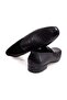 Black Color Laceless Genuine Leather Men's Shoes - 2