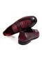 Burgundy Color Laceless Genuine Leather Leather Sole Men's Shoes - 2