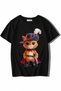 Unisex Kids' Boots and Cat T-Shirt Black