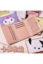 Cute Cat Hellokittyyy Patterned White Zippered Women's Card Holder Wallet with Credit Card and Coin Compartments - 2