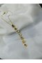 Special Y Design Steel Necklace with 7 Elements of Colorful Zircon Stones - 5