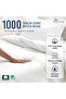 Royale 100% Cotton Double Duvet Cover Set 200x200 cm White, 1000 Thread Count - 4