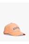 "Faded Sun Kiss" Logo Embroidered Cotton Hat Orange