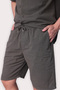 Men's Khaki Linen Shirt Shorts Set – Oversize Comfortable Fit 2-Piece Summer Casual Combination - 8