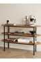 110cm Reception Table Console Table for Entryway Modern Home Sofa Coffee Table Entrance Table Dining Room Kitchen Bar Display Table for Hallway Living Room Bedroom - 2