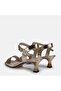 Large Size Women's Heel Sandals 41-42-43-44-Gold - 5