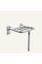 Stainless Steel Folding Wall Mount Shower Seat - Space-Saving - 2