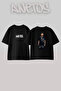 Central Cee_26 Design Printed Unisex Oversize Black Tshirt