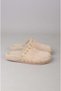 Select 4194 genuine leather truck detail women's slipper mink suede - 4