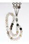 Premium White Agate stone beads, Aqeeq misbaha,Islamic Tasbih