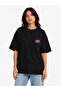 Unisex Women's Men's Synaworld Written Logo Front Printed Oversize Thick Fabric Relaxed Cut Cotton T-Shirt